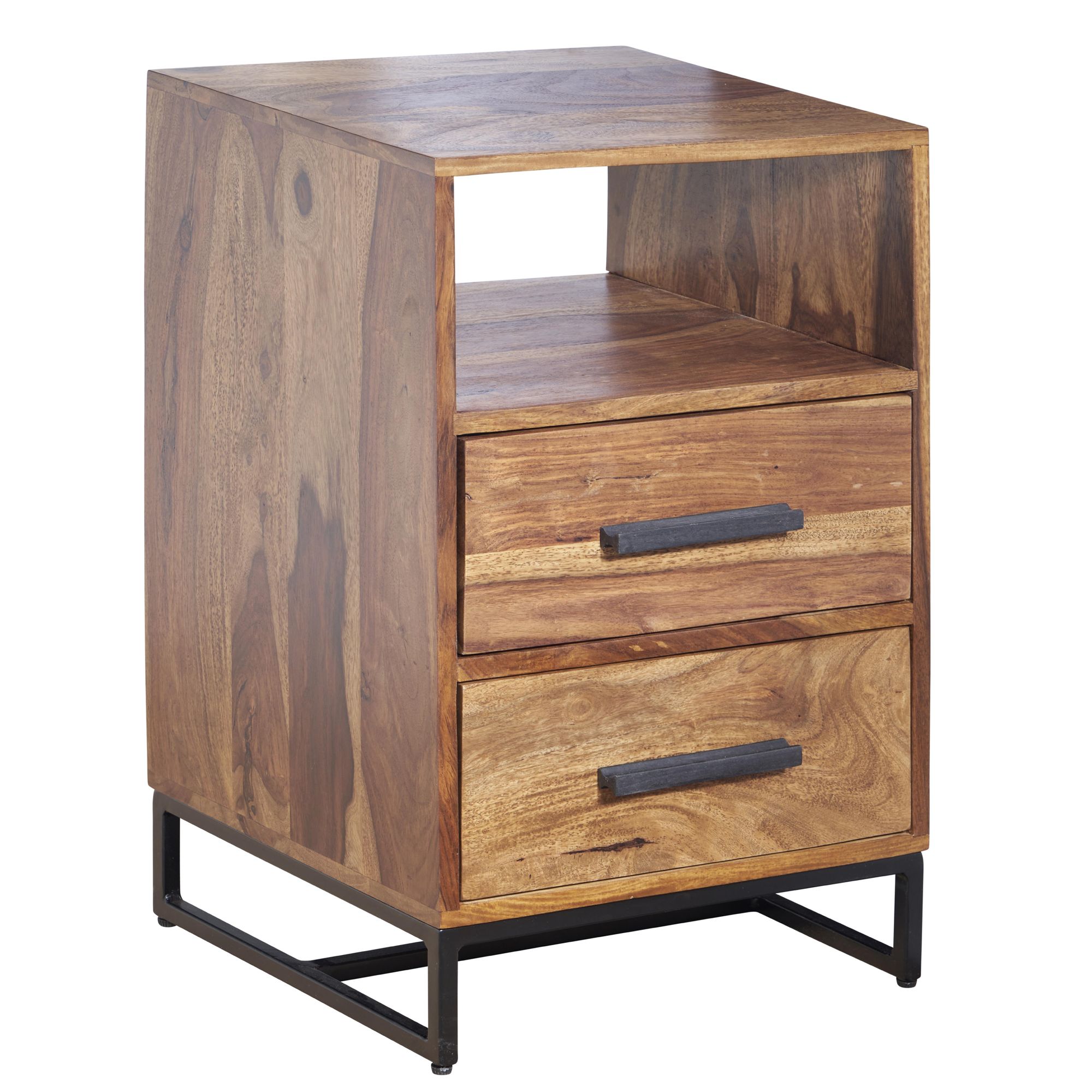 Gavetas de cabeceira de mesa de cabeceira para cama de mola de madeira maciça 40x35x66 cm