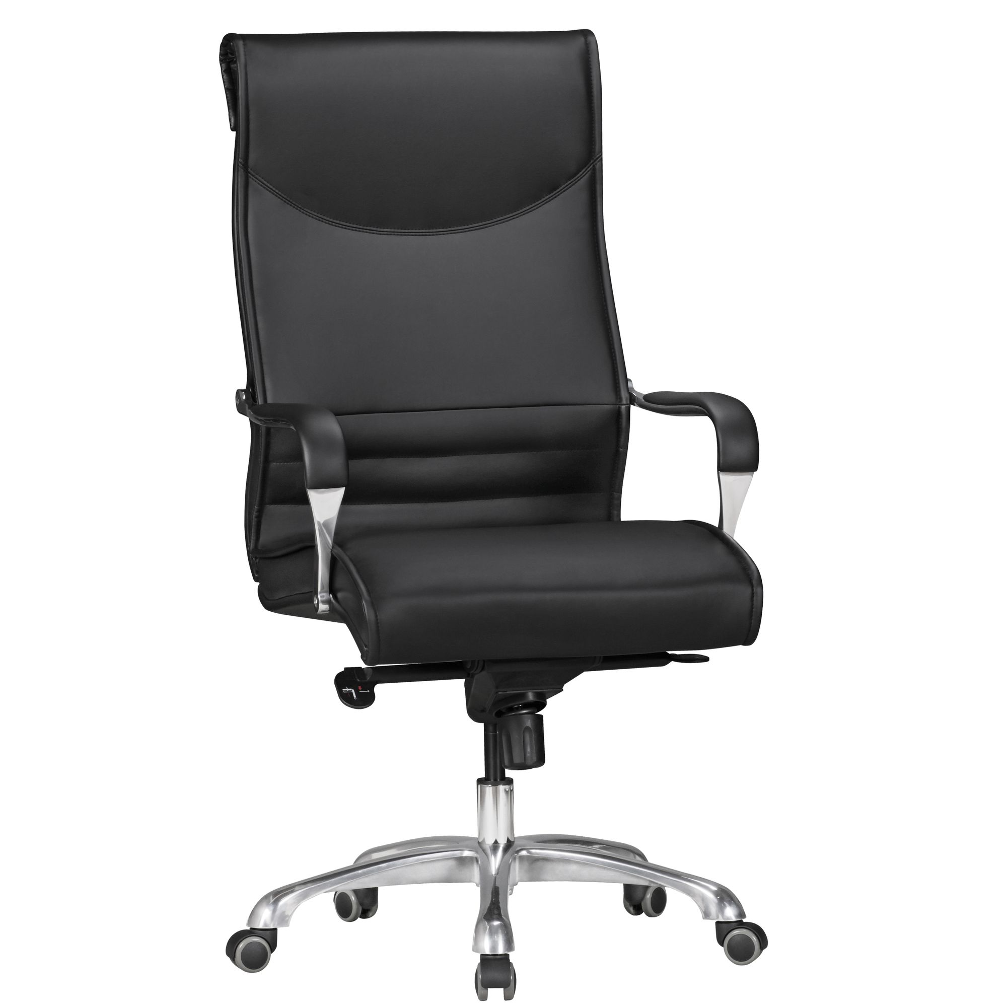 Cadeira BIGBOSS XXL couro sintético preto | Altura ajustável 120-126 cm | Capacidade máx. 150 kg