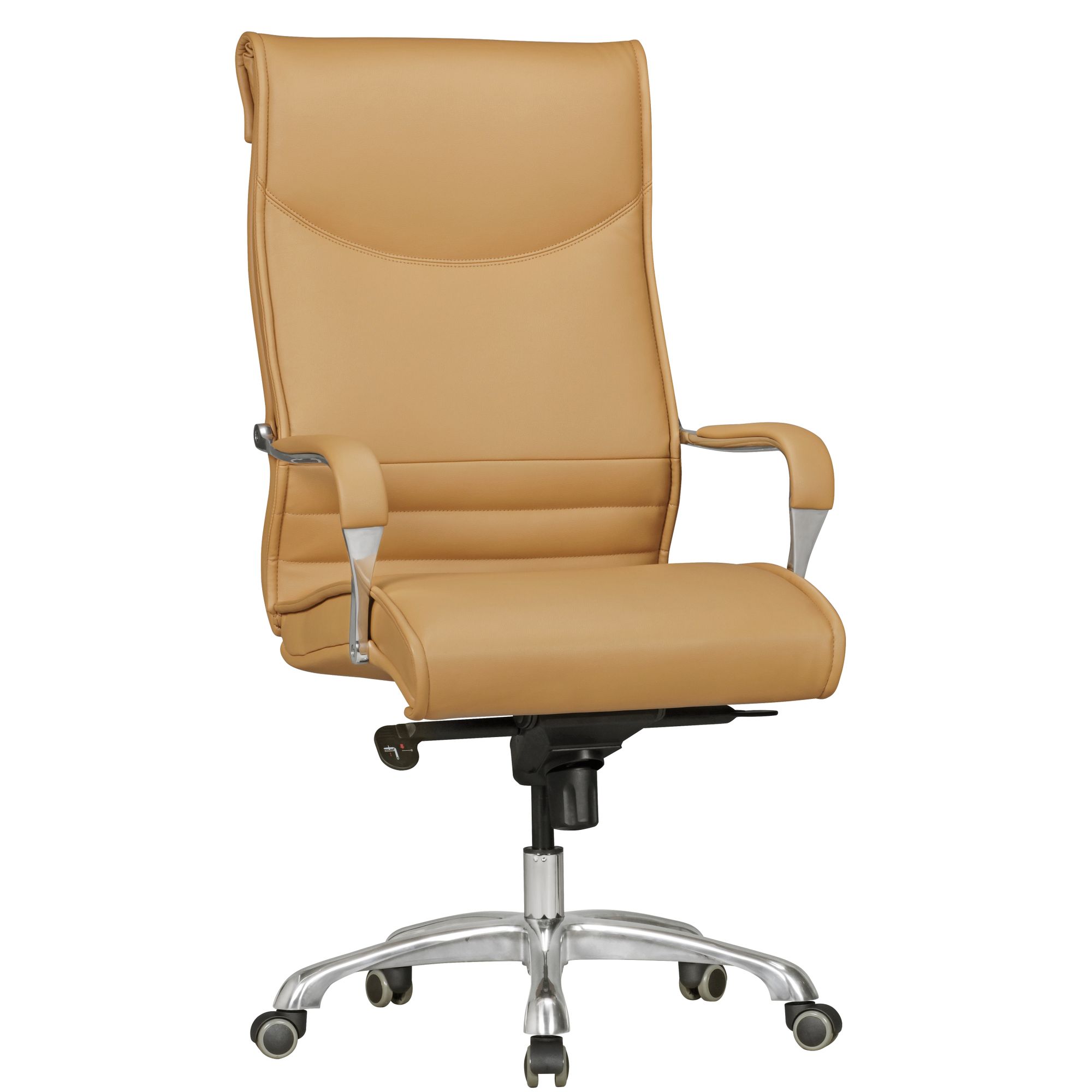 Cadeira de escritório BIGBOSS XXL | Couro sintético caramelo | Altura 120-126 cm, Largura 61 cm, Profundidade 60 cm