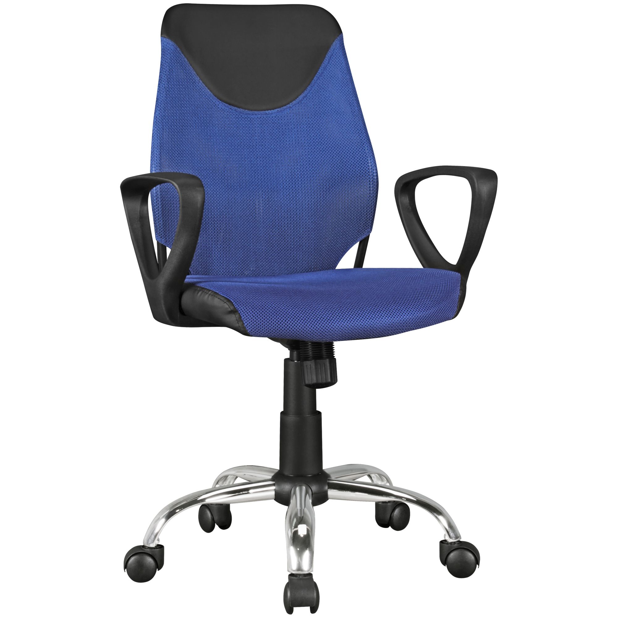 Cadeira de escritório infantil TERNI | Cor Azul/Preto | Dimensões A 94-105 cm, altura do assento 44-55 cm