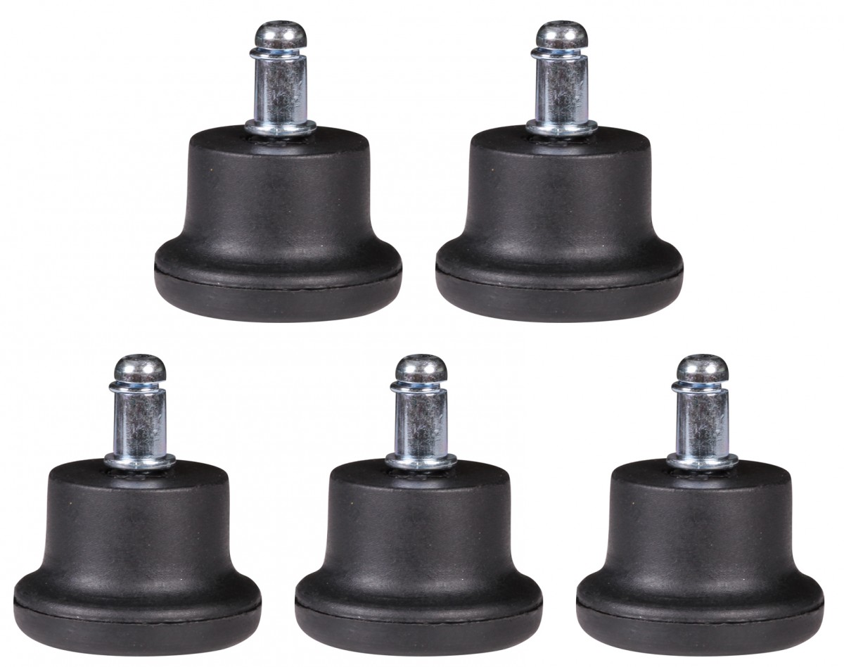 Cadeira de escritório amstyle 5x glider foot glider móveis glider floor glider preto 11 mm